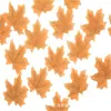 50 piezas de hojas de arce artificiales, follaje de otoño falso para decoración, decoraciones de boda, materiales de manualidades DIY para jardín de infantes
