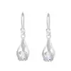 Traje de joyería de cristal de circón de venta caliente transfronteriza para mujer, diseño creativo retro europeo y americano, collar de aretes de gota de agua giratoria, moda