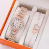 Relógio Feminino de Luxo High-End Totalmente Cravejado de Diamantes Relógio Feminino Versátil Relógio de Moda Relógio de Quartzo Relógio Deusa Cravejado de Diamantes Relógio