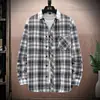 2025 Nueva Camisa Casual de Cuadros de Manga Larga para Hombre Primavera y Otoño Versátil Estilo Coreano Delgada Chaqueta Juvenil para Hombre