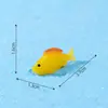 Decorações de aquário paisagístico em miniatura DIY de peixe dourado, acessórios para aquários e fontes de água, chaveiros criativos de peixe pequeno, figuras de resina