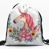Mochila Nueva de Tela Oxford con Cordón de Unicornio Emoji 3D para Mujer con Gran Capacidad de Almacenamiento Bolsa de Maquillaje