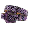 Cinturón Punk Original Nuevo Leopardo con Pedrería Cinturón Completo con Pedrería Y2K Cinturón Europeo y Americano Mujer Decorativo con Pedrería