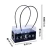 Bolsa de regalo de crisantemo para ofrendas del Festival Qingming, recuerdo eterno, tributo fúnebre, bolsa de embalaje de regalo floral, barrido de tumbas y adoración ancestral, transparente