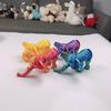 Impresión 3D elefante elefante africano orejas cuerpo entero articulaciones móviles forma columpio libre adornos creativos juguetes para niños