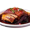 Panceta de Cerdo con Hojas de Mostaza Encurtidas, Botanas, Guarniciones para Bebidas, Cerdo Estofado, Comida Lista para Comer, Plato Conveniente, Calentar y Comer, Delicadezas Semi-Terminadas