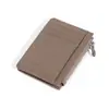 Bolsa para Tarjetas de Cuero Genuino para Mujer, Estuche Delgado para Tarjetas a la Moda, Monedero Pequeño, Estilo Japonés Simple, Multitarjetero, Estuche para Tarjetas, Bolsa para Identificación para Mujer