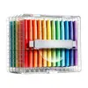 Set de rotuladores de acrílico líquido directo, modelo nuevo con ventana visual, rotulador portátil para pintura artística, bolígrafo de acuarela de color apilable