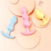 Paquete de Tres Colores de Tapón Anal de Gelatina Misteriosa Hombres y Mujeres Pueden Usar Zona Trasera Suave Juguetes Sexuales para Adultos Venta al por Mayor Entrega