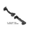 Para Conector de Correa Google Google Pixel Watch3 Cabeza de Acero Inoxidable Grano Curvado Cierre Metálico