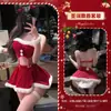 Roupa Íntima Sexy de Ano Novo Manyan Saia Curta com Borda de Pelúcia Top Tubo Dividido Uniforme de Rena Pura Desejo de Natal 8613