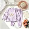 2026 Novo Conjunto de Pijama Infantil para Casa Desenho Animado Cachorrinho Fofo Casual Usável Primavera/Outono Roupas Infantis Atacado
