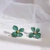 Nuevos Pendientes de Botón de Flor Estilo Coreano, Pendientes Versátiles Claros y de Moda, Pendientes Elegantes Estilo Mori para Mujer, Pendientes de Celebridad de Internet, Accesorios de Moda