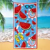 Temu dropshipping transfronterizo toalla de playa de fibra ultrafina con estampado nuevo de verano de tortuga toalla de secado rápido para la playa y el mar