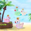 Coroa luminosa Big Yellow Duck Duck boneca Musgo tanque de peixes decoração de paisagem acessórios micro paisagem pequenos ornamentos