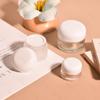 Fábrica de Origem em estoque Frasco de Creme para Olhos Cor Creme 5g10g15g Frasco de Vidro para Creme para Olhos Fosco Tampa Tipo Pão em estoque Tampa