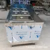 Mesa Aislada Tipo Gabinete Guangzhou Ingeniería Piscina de Sopa Aislada Calentamiento Eléctrico Mesa de Servicio para Platos Calientes de Comedor Camión Aislado para Comida Rápida
