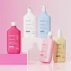 Ventas directas de fábrica de botellas para crema corporal, materiales de empaque para mascarilla capilar de hombro plano inclinado, botellas con bomba de alta gama, botellas vacías para champú y gel de ducha
