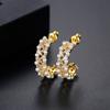 Pendientes de Cuentas Pequeñas de Arroz de Vidrio Bohemio Jinse Moda Coreana Elegantes Pendientes de Perla Diseño ins