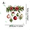 Pegatinas de Bolas de Navidad Coloridas Letras de Corona de Navidad Slogans para Baño Decoración Festiva Pegatinas para Inodoro