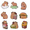 Broche de Combinação Série Capivara Fofa Nova Transfronteiriça Insígnia de Conjunto Formato de Capivara Cartoon Personalizado Criativo