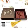 Pulsera Joyero Retro Joyería Oro Caja de Cajón Herencia Caja de Cajón Jade Caja de Juguete de Jade Caja de Pulsera Bolsa de Tela Caja