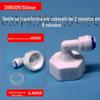 Conector rápido para purificador de água 62N plugue rápido 6 pontos rosca interna para 2 pontos cotovelo de conexão rápida 25MM dente interno para tubo 1/4PE