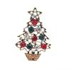 Broche Europeu e Americano Transfronteiriço Amazon Xiyin Moda Criativa Série de Natal Retrô Colorido Árvore de Natal Corsage Joia
