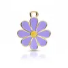 Pendente Gato Preto e Branco Flor Gotejante de Óleo Venda Quente Transfronteiriça Liga de Zinco Brincos Pulseira Chaveiro Acessórios de Joias DIY