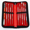 Juego de 10 piezas de cuchillo de tallado dental de acero inoxidable, herramienta de cera, juego de cuchillos para mecánico, herramientas de entrenamiento manual para tallado de arcilla, venta al por mayor