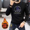 Suéter con forro polar estampado de letras de otoño 2024 para hombre de la generación de estaciones europeas de Source Factory, chaqueta cálida Joker