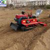 Tractor Rotocultivador de Montaña Pequeño, Máquina Agrícola Diesel para Fertilización y Zanjeo, Oruga para Huerto Invernadero Acolchadora