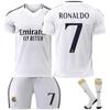 2425 Jersey del Real Madrid Local Infantil Adulto Uniforme de Fútbol Traje No.9 Mbappe Uniforme de Fútbol Jersey Transfronterizo