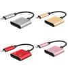 Adaptador de Fone de Ouvido para Apple Carregamento Chamada Duas em Uma Duplo Lightning Cabo Adaptador de Áudio para Celular