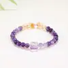 Comercio Exterior Más Vendido Pulsera de Cuentas Pura Hecha a Mano para Hombres y Mujeres Aliviar la Ansiedad Cristal Natural Cordón de Mano de Constelación de la Suerte Europea y Americana