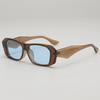 Gafas de Sol Retro Cuadradas de Montura Pequeña Angulares Distintivas para Mujer Celebridad en Línea Hip-Hop Celebridad en Línea Gafas de Sol Avanzadas