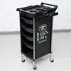 Carro de Herramientas de Peluquería Belleza Carrito Pequeño Multiusos Barbería Carrito de Empuje Manual Gabinete Estante de Almacenamiento para Permanente Tinte Tijeras de Corte
