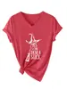 Sim, Eu Sei Dirigir Câmbio Manual Amazon Wish Site Independente Moda Casual Elegante Camiseta Feminina com Decote V e Manga Curta