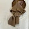 Chapéus Infantis Retrô para Outono e Inverno, Cachecol Xale de Bebê Liso, Chapéu de Lã Simples Integrado Versátil Tricotado, Chapéu Pulôver
