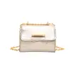 Bolso bandolera minimalista de cadena nuevo 2026 estilo coreano, lacado con textura de piedra, bolso de mano cuadrado pequeño para mujer