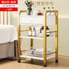 Carro para Herramientas de Ventosaterapia de Salón de Belleza Carrito Pequeño Estante de Almacenamiento Móvil Estante de Almacenamiento Ligero Multicapa Gabinete de Belleza para Uñas