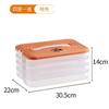 Caixa de Dumpling de Grande Capacidade Caixa Conjunto Portátil Multicamadas Chaos de Dumpling Congelado Rápido Caixa de Armazenamento de Comida Instantânea Gaveta de Legumes da Geladeira