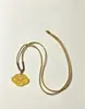 Pingente de Ágata Amarela Nuvens Auspiciosas Fechadura Ruyi Pequena Colar Feminino Fechadura da Longevidade Fechadura de Jade Pingente Diário Feminino Pingente de Jade