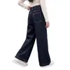 Pantalones Vaqueros Lisos para Niñas Primavera y Otoño 2026 Nuevos Elegantes Estudiantes de Secundaria Niñas Holgados Casuales Pantalones Largos de Pierna Recta
