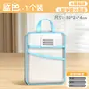 Bolsa de Clasificación de Temas en Forma de L Bolsa de Archivo Transparente Malla con Cremallera Apertura Grande Mochila Escolar Bolsa para Libros Bolsa para Tutorías