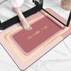 Tapete de chão de lama de algas, banheiro, mesa de centro, almofada absorvente, tapete antiderrapante para banheiro, tapete para os pés, tapete de borracha de secagem rápida, atacado