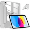 Adequado para Capa Protetora de iPad Air5 Capa Dura Transparente Capa de Couro Air11 Dobrável Transformável Y-Fold 10.9 Polegadas 25 Modelos Capa para Tablet