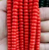 Cuentas espaciadoras de ábaco esmaltadas de cristal, multicolor, sueltas, color sólido, no se decoloran, accesorios perforados para abalorios DIY