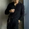 Suéter con solapa para hombre 2025 Otoño/Invierno Nuevo Ajuste Delgado Top de punto con media cremallera para hombre Versátil de manga larga Capa base de punto Moderno
