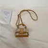 Bolsa feminina com cores contrastantes, de mão, patchwork, bolsa pequena quadrada tecida, novo modelo 2026, com fecho de trava, bolsa de ombro e transversal fashion
